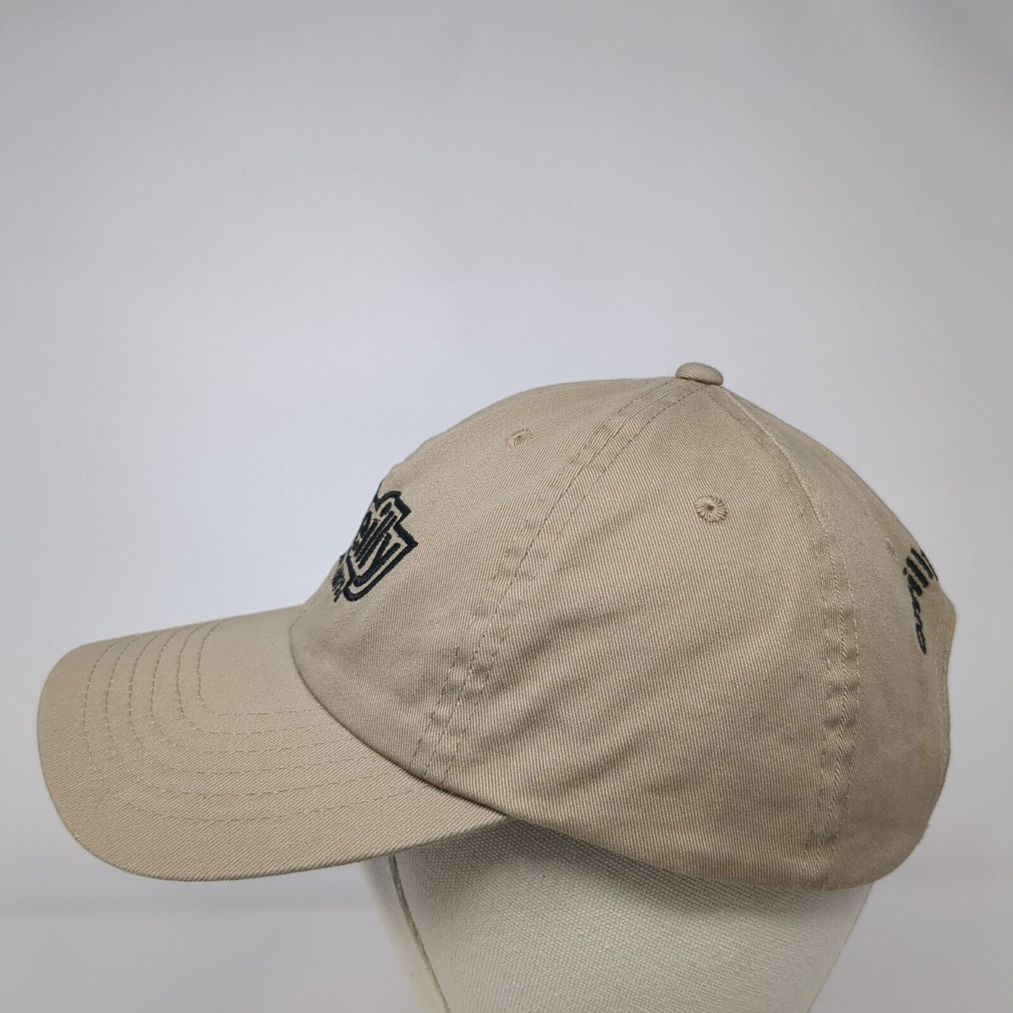 O' Reilly Auto Parts Strapback Hat Tan One Size Adjustable Embroidered 6 Panel