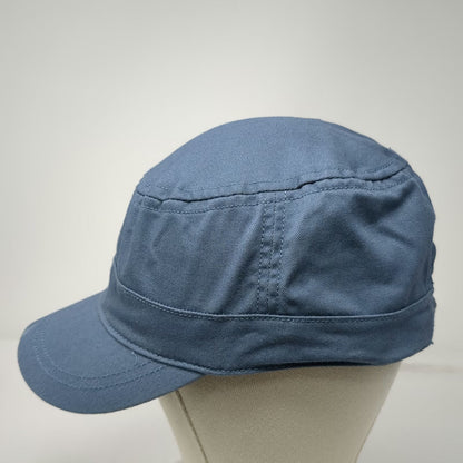 Forclaz Army Cap Blue One Size Slideback Adjustable Flat Top Hiking Trek Hat