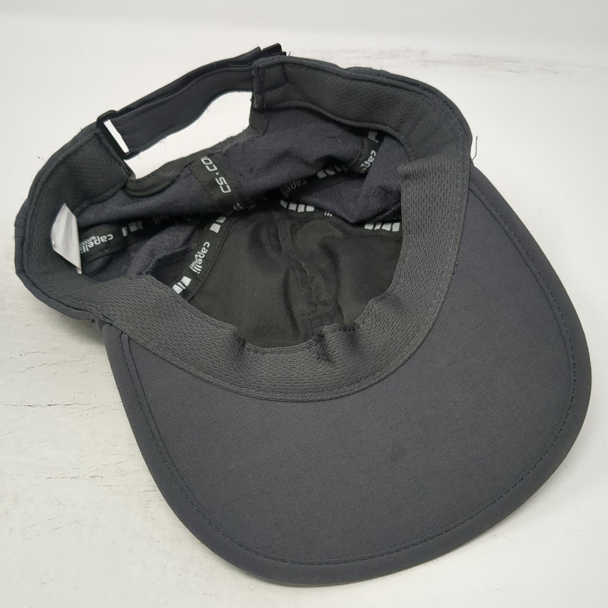 Capelli Sport Baseball Cap Gray One Size Mesh Side Panels Performance Hat