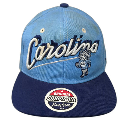 North Carolina Tar Heels NCAA Zephyr Snapback Hat Blue One Size Flat Brim Ram