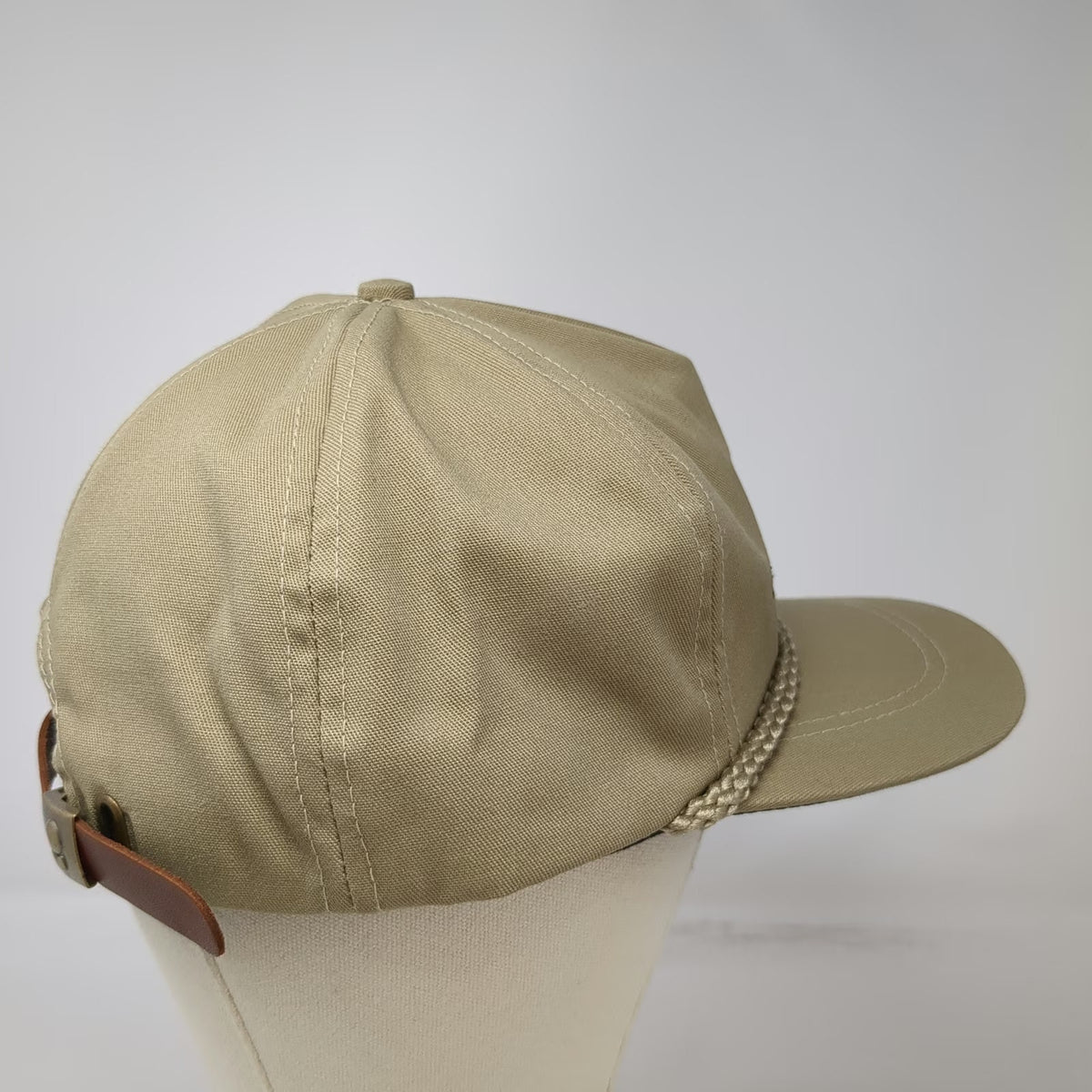 Imperial 5 Panel Beige Hat One Size Farm Bureau Insurance Rope Slideback