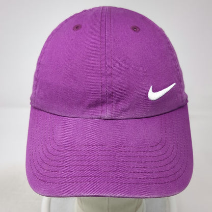 Nike Baseball Cap Purple One Size Slideback Heritage 86 Cotton Swoosh Logo Hat