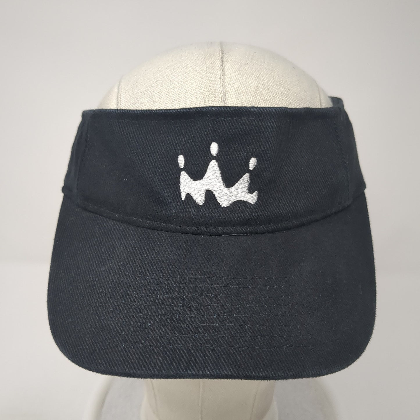 Headmost Sun Visor Hat Black One Size Adjustable Strap Lightweight Embroidered