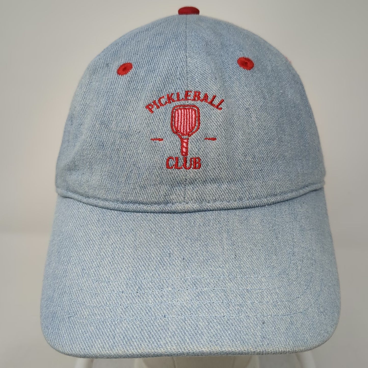 Fraser Sterling Baseball Cap Blue One Size Pickleball Club Denim Strapback Hat