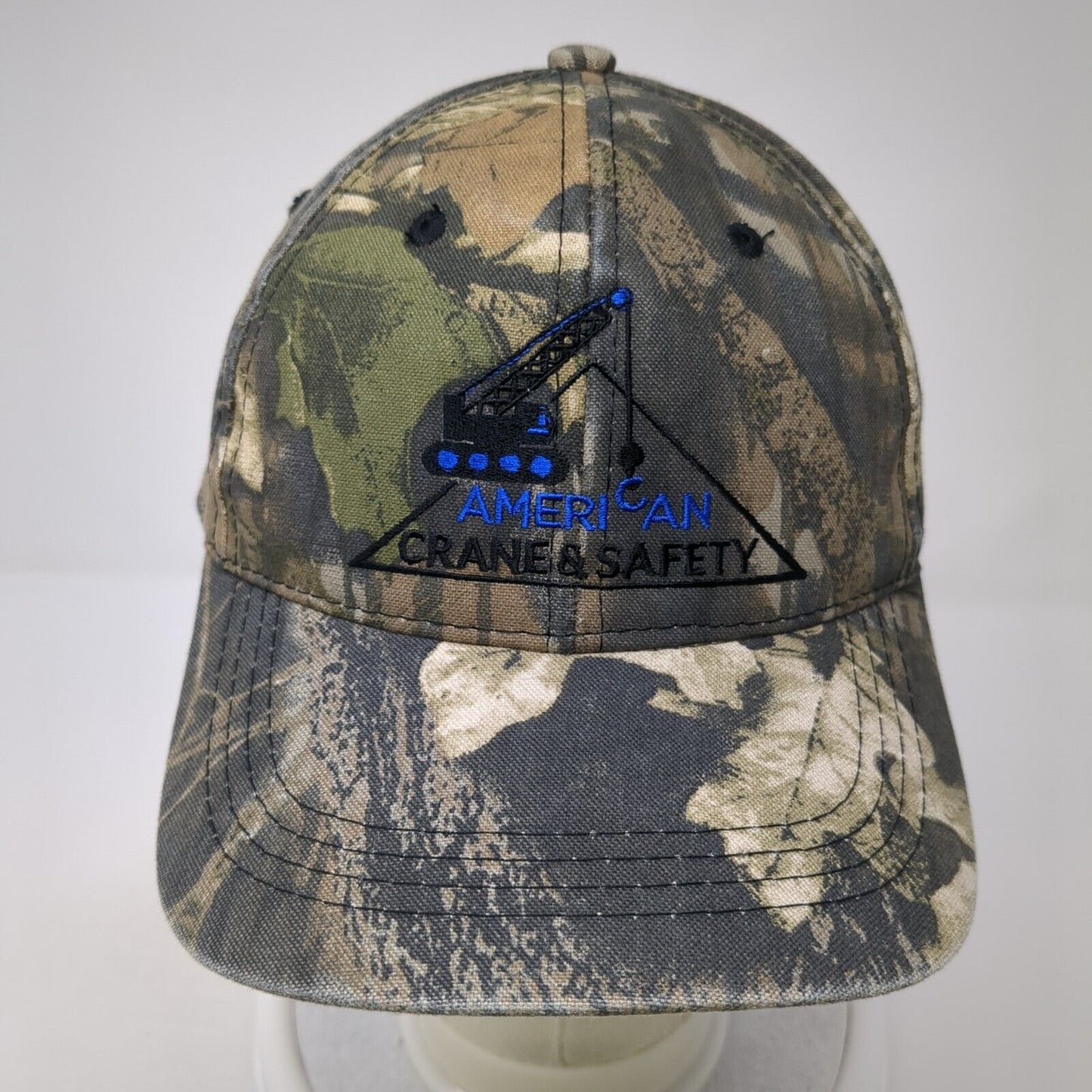 American Crane & Safety Level 2 Rigger Strapback Hat Camo One Size Outdoor Cap