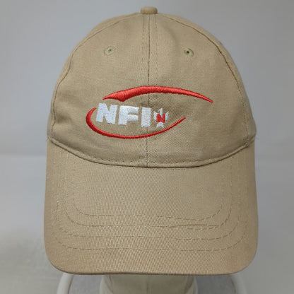 Apollo NFI Embroidered Logo Beige Baseball Cap One Size Adjustable Strapback Hat