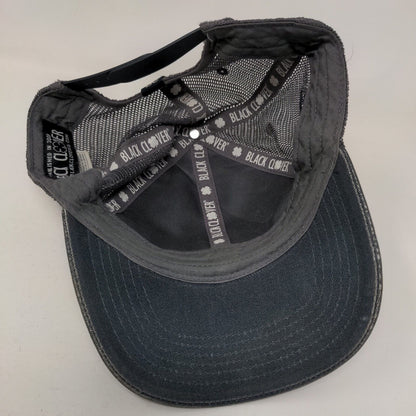 Live Lucky Snapback Trucker Hat Multicolor One Size Mesh Back Black Clover