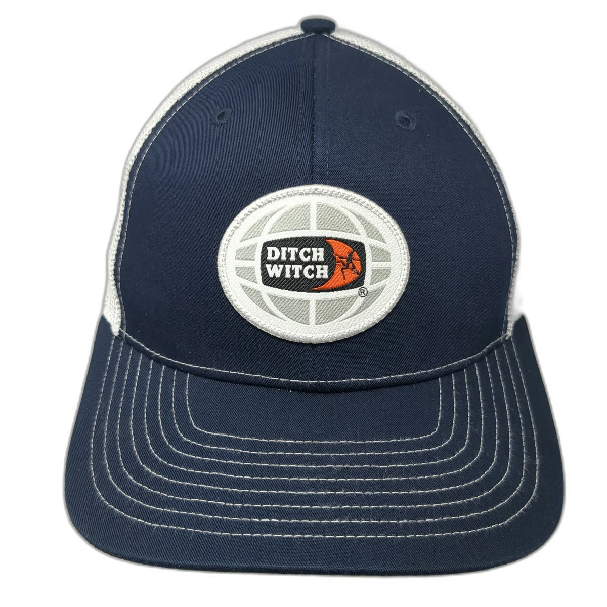 Richardson Trucker Hat Blue S Ditch Witch Industrial Logo Mesh Snapback