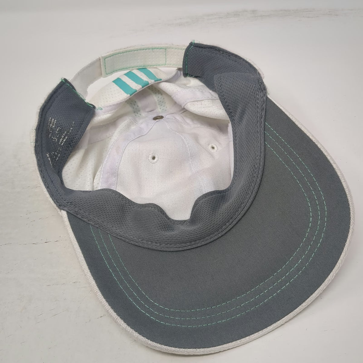 Adidas Baseball Cap White One Size ClimaCool Breathable Mesh Strapback Hat