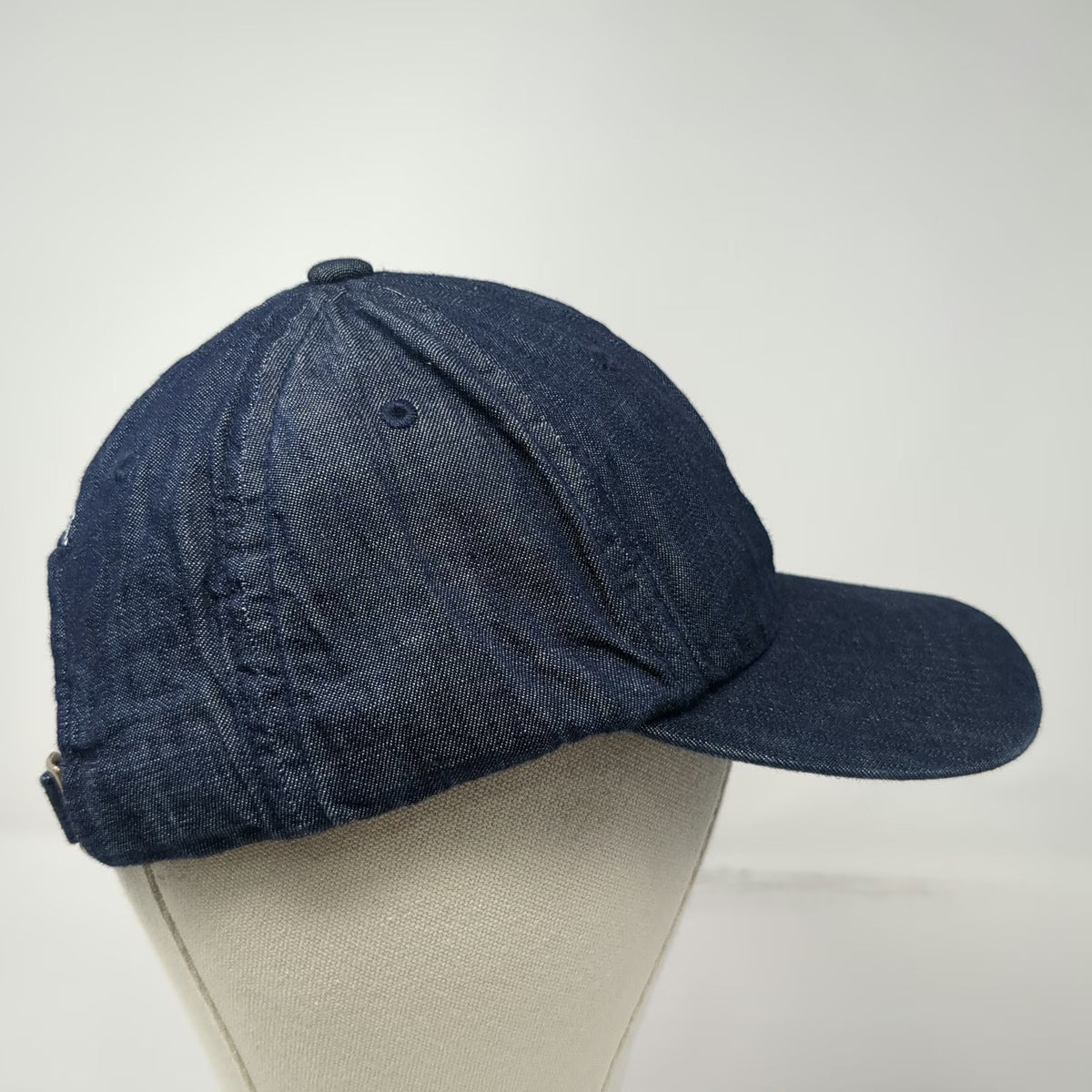 The North Face Baseball Cap Blue One Size Denim 1966 Logo Slideback Buckle Hat