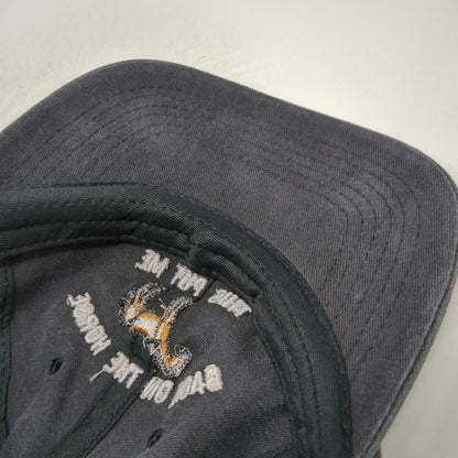 Gray Baseball Cap One Size Back On The Horse Joke Graphic Slideback Novelty Hat