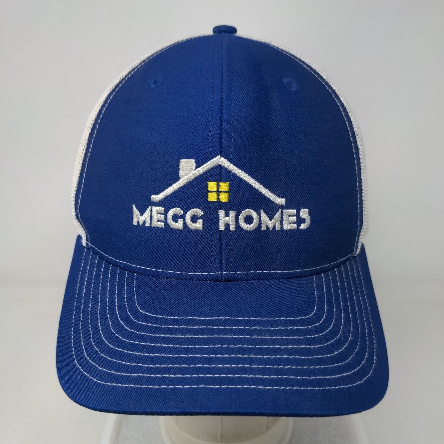 Megg Homes Snapback Mesh Back Trucker Hat Blue One Size Richardson