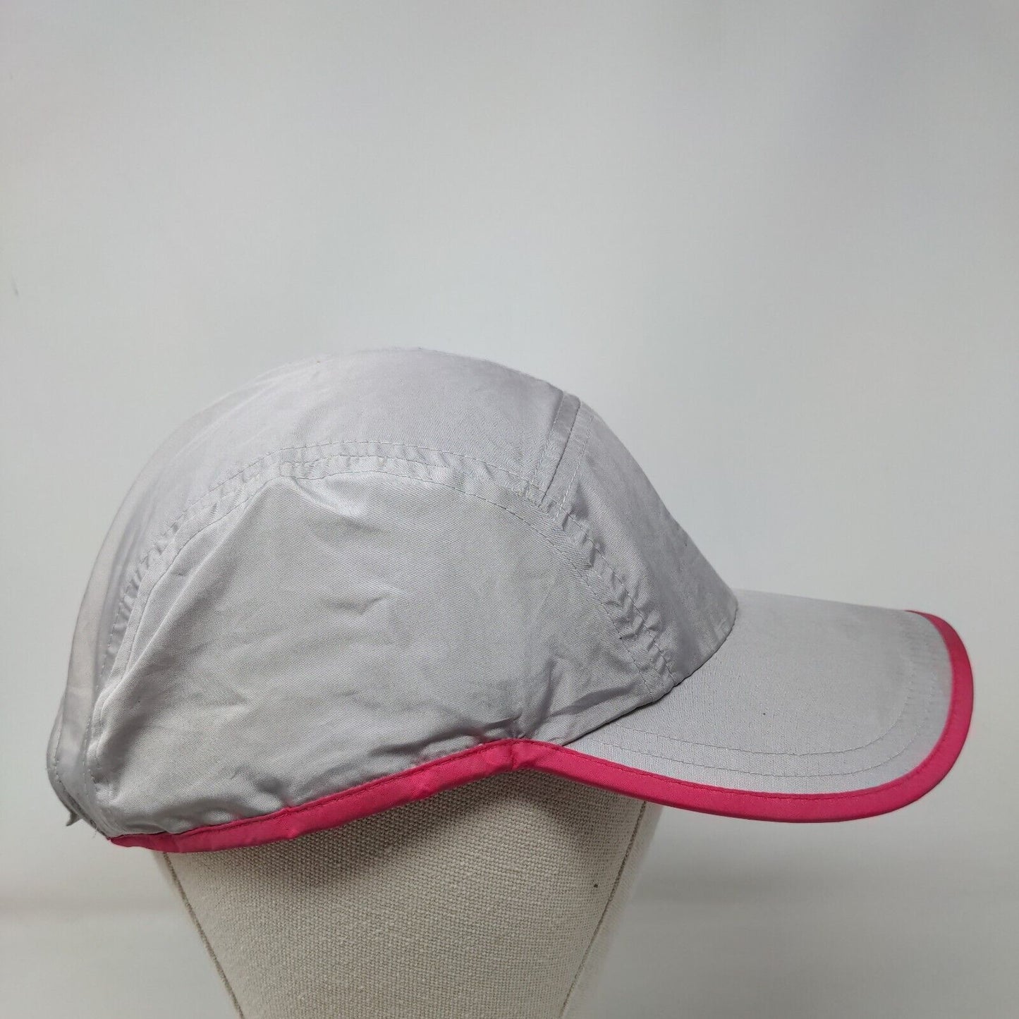 New Balance Strapback Hat Gray One Size Adjustable Lightweight Polyester