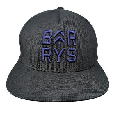Barys Snapback Hat Black OSFA Adjustable Embroidered The Classics Yupoong