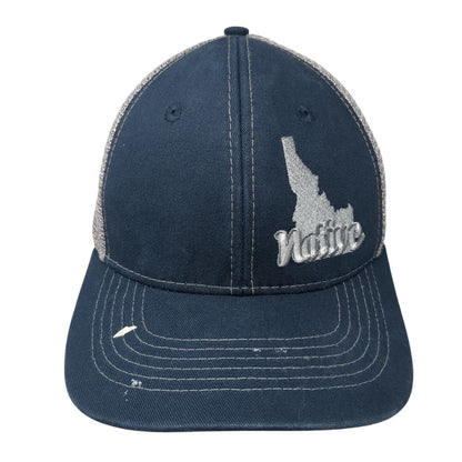 Native Idaho Snapback Trucker Hat Blue OS Adjustable Mesh Arcadian Outfitters