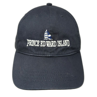 KNP Baseball Cap Gray One Size Prince Edward Island Sailboat Strapback Hat