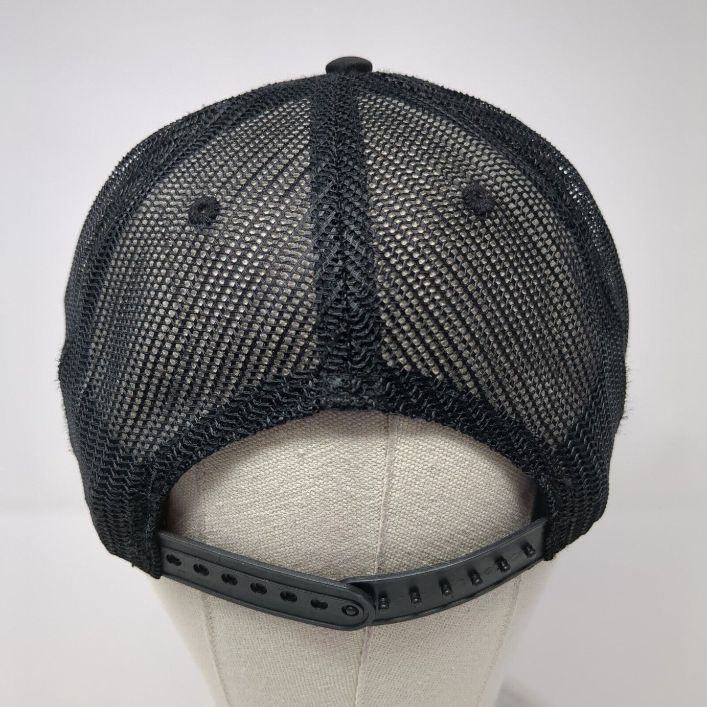 Encinitas Surf Rooster Snapback Trucker Hat Black OS Adjustable Mesh Back