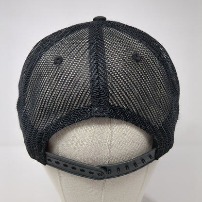 Encinitas Surf Rooster Snapback Trucker Hat Black OS Adjustable Mesh Back