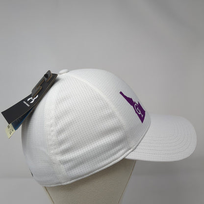 Under Armour Fitted Hat White L/XL Classic Fit ISO-Chill Armour Vent W/Tags