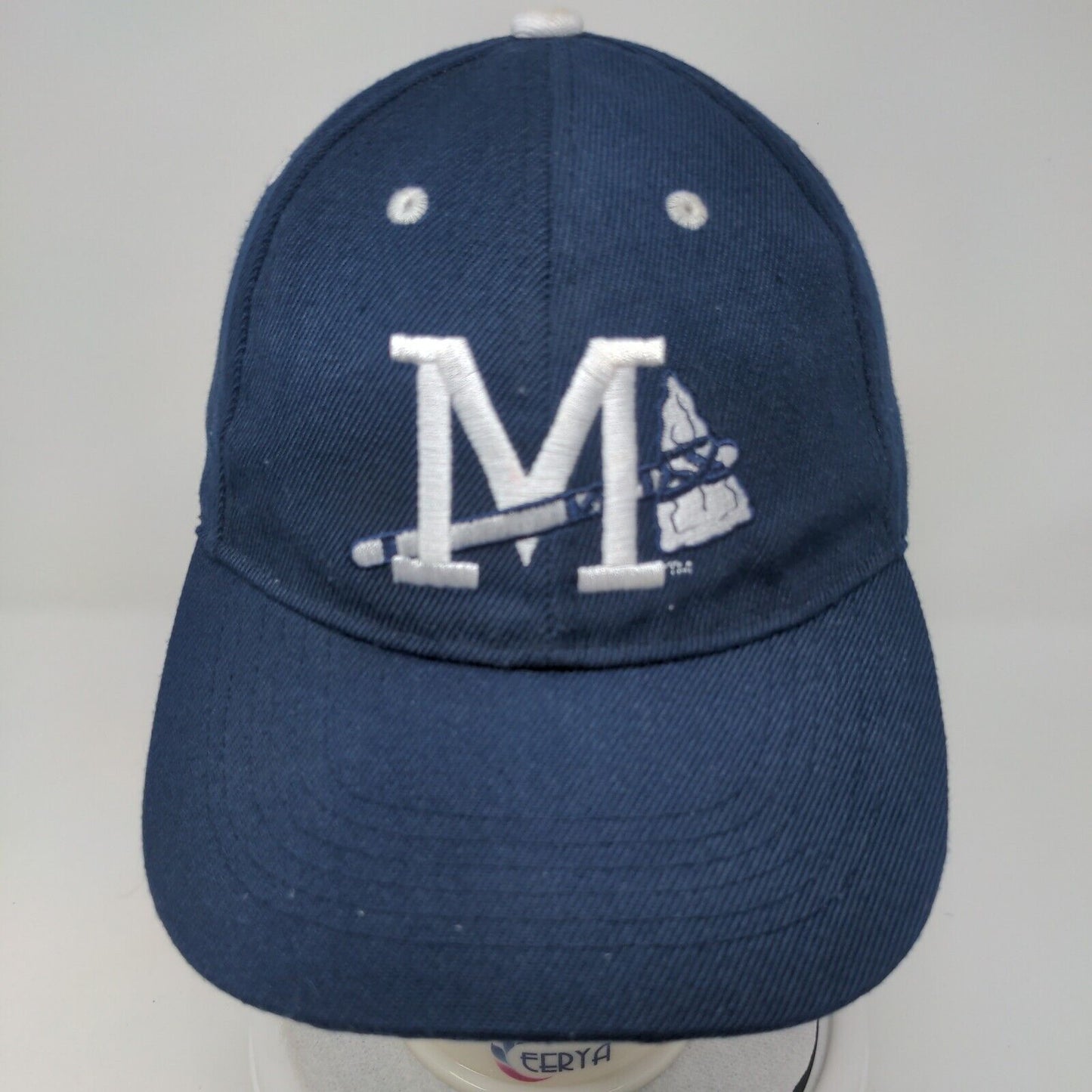 Mississippi Braves Strapback Hat Blue Embroidered Logo Minor Leagues MLB