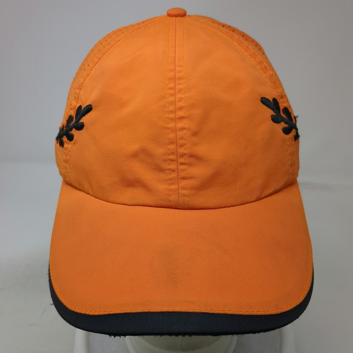 Little Caesars Baseball Cap Orange One Size Laurel Embroidery Strapback Hat