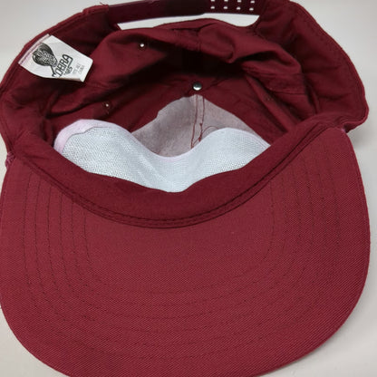 Cobra Caps 5 Panel Red One Size Hat Rope DuPont Logo Snapback Screen Printed