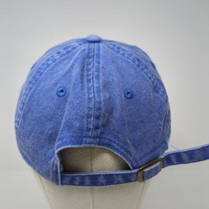 Bull And Bean Slideback Hat Blue One Size Embroidered Authentic Pigment