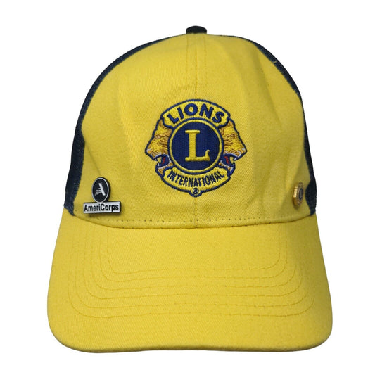 Lions International AmeriCorps Strapback Hat Multicolor One Size Adjustable Mesh