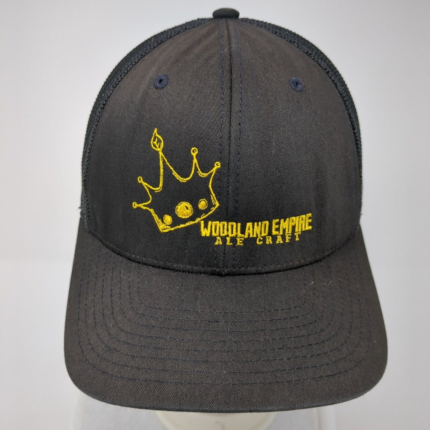 Woodland Empire Ale Craft Fitted Mesh Back Trucker Hat Black One Size