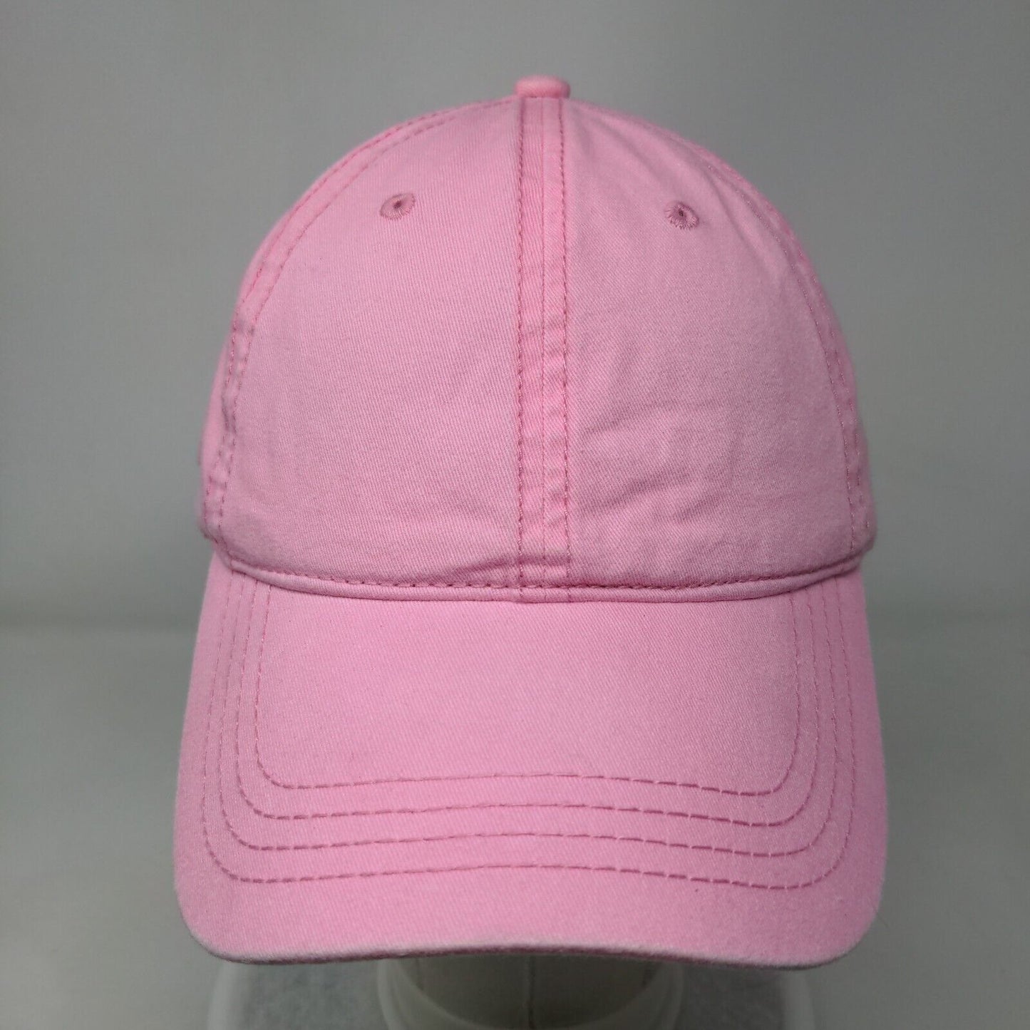 Otto Slideback Hat Pink OSFM Adjustable Vented Holes 6 Panel Blank Cotton