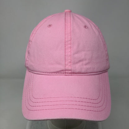 Otto Slideback Hat Pink OSFM Adjustable Vented Holes 6 Panel Blank Cotton