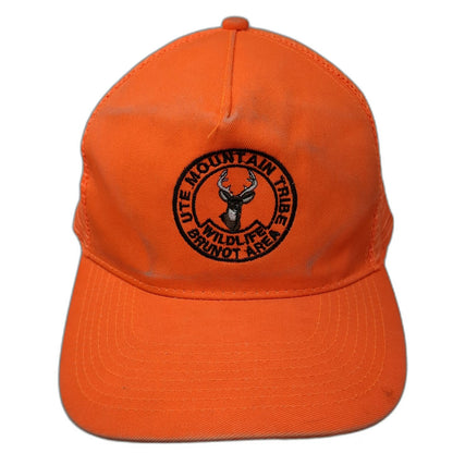 Otto Trucker Hat Orange OSFM Ute Mountain Tribe Wildlife Brunot Area Snapback