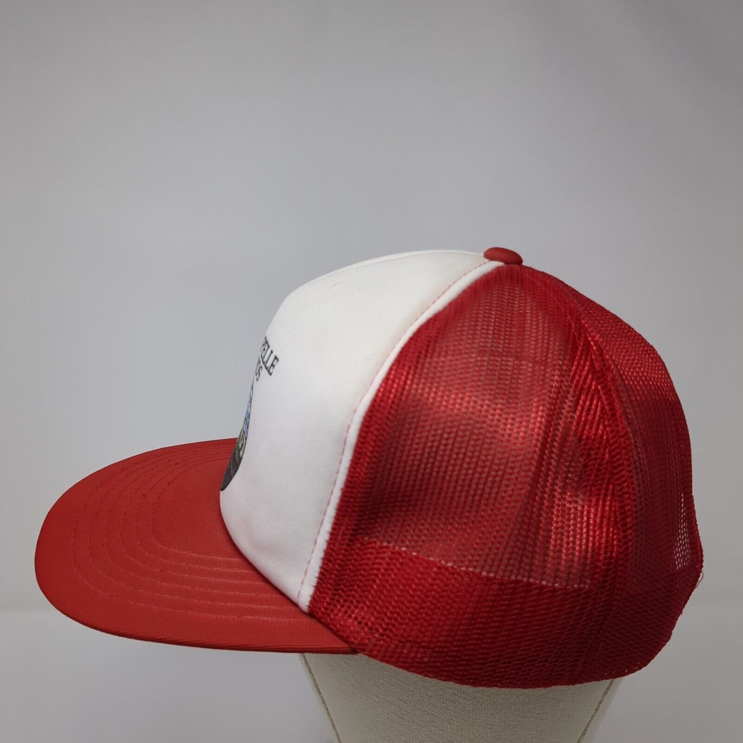 Ste. Chapelle Vineyards Snapback Trucker Hat Red One Size Adjustable Mesh Back