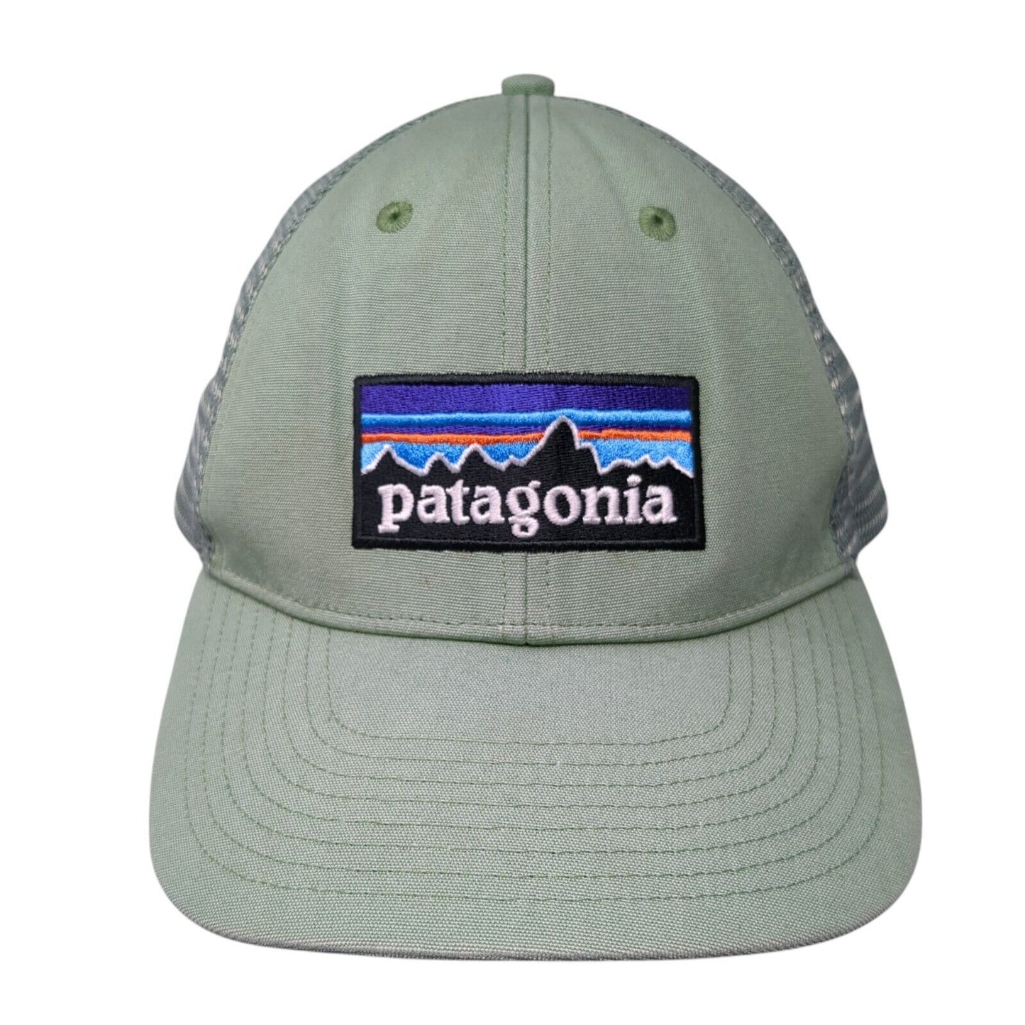 Patagonia Snapback Mesh Back Trucker Hat Green One Size Solid NetPlus
