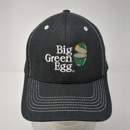 Big Green Egg Strapback Hat Black One Size Adjustable Embroidered Polyester