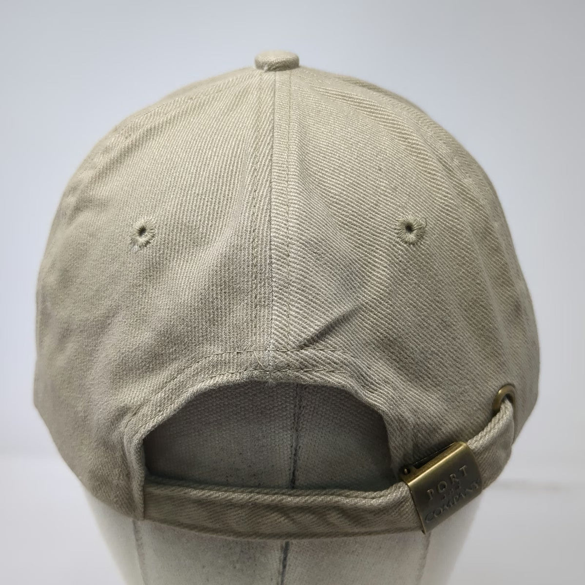 Port & Company Intel Pentium 4 Hat Beige Baseball Cap Slideback Vintage Y2K