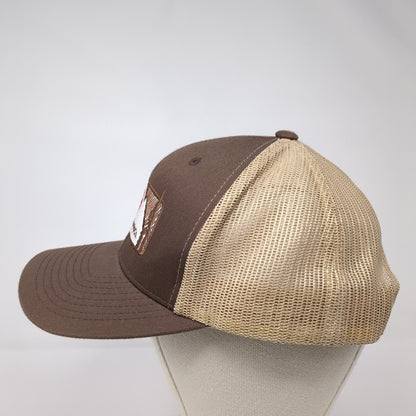 Idaho Kombucha Co. Snapback Mesh Back Trucker Hat Brown OSFA Yupoong