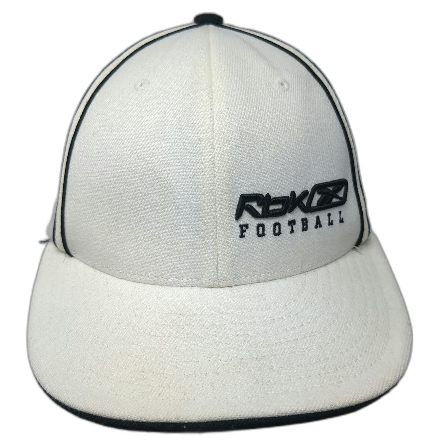 Reebok Rbk Football White One Size Baseball Cap Stretch Fit Pennington Hat