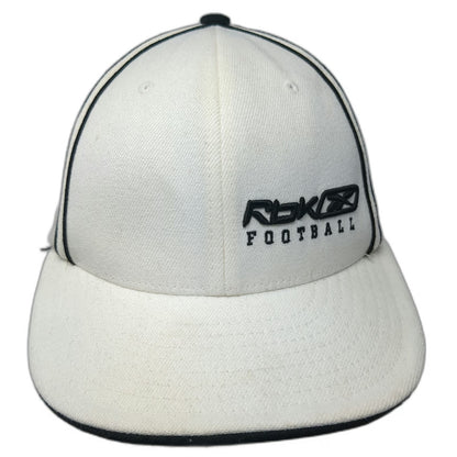 Reebok Rbk Football White One Size Baseball Cap Stretch Fit Pennington Hat