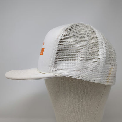 Headmost Fleetwood Trucker Hat White One Size Mesh Snapback Foam Front Rope