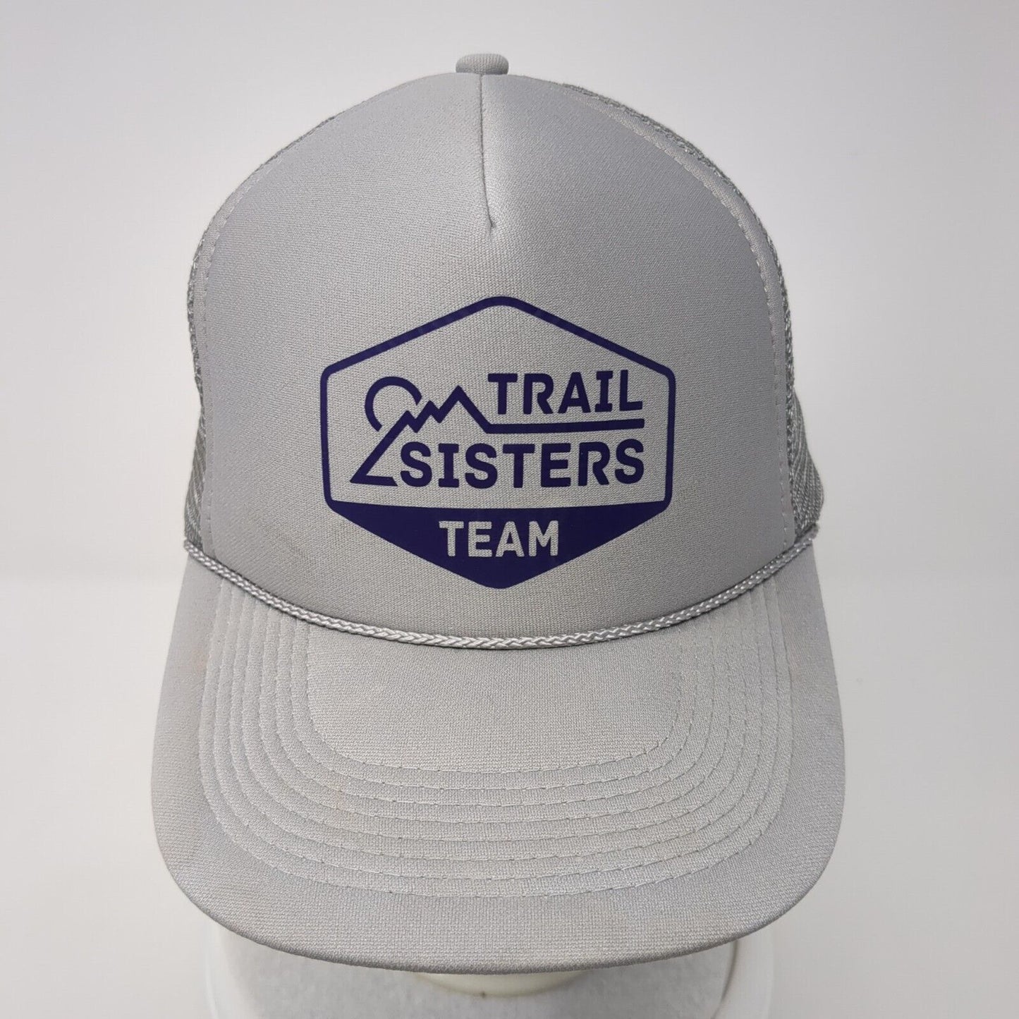 Trail Sisters Team Snapback Mesh Back Rope Trucker Hat Gray One Size Otto