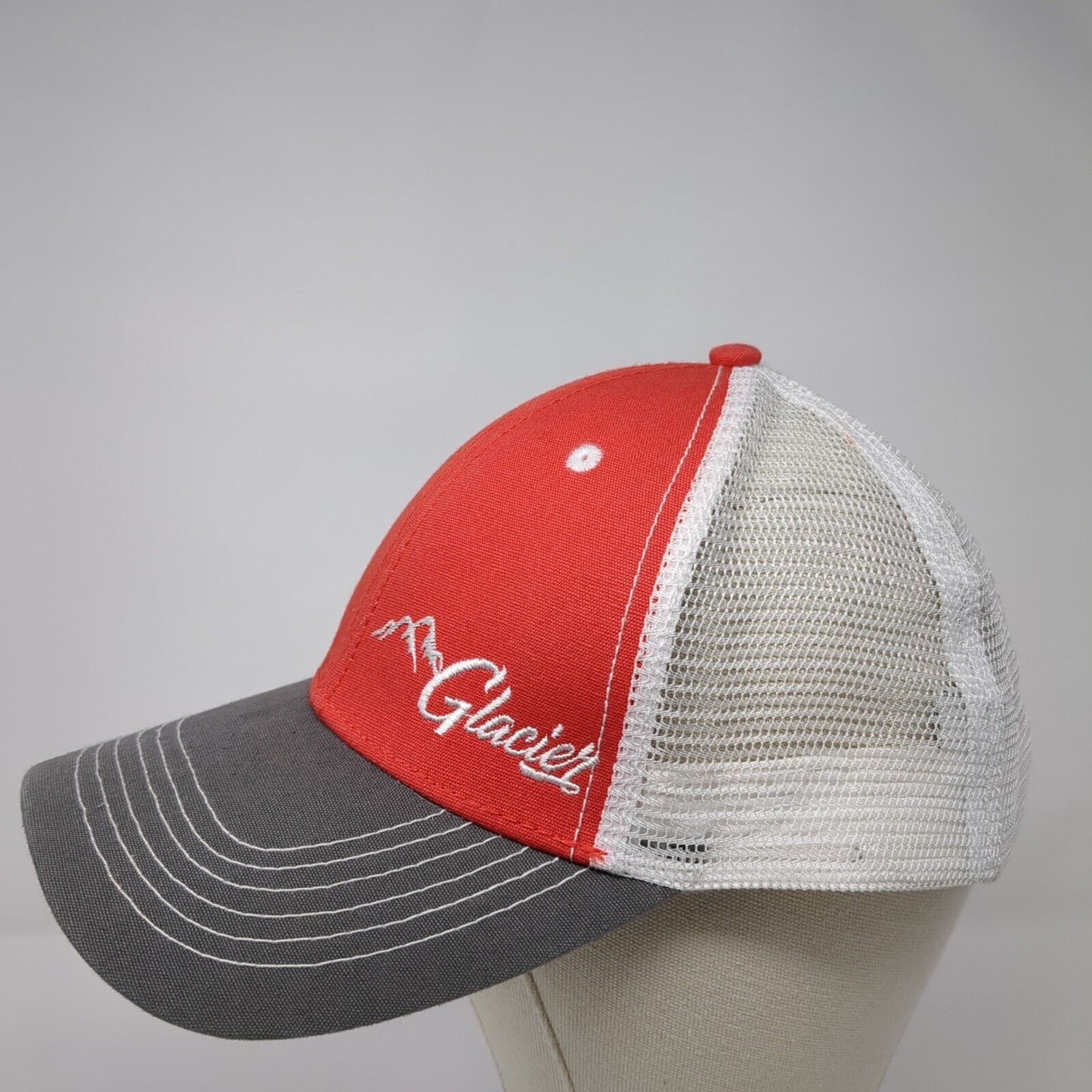 Glacier Snapback Mesh Back Trucker Hat Multi One Size Colorblock