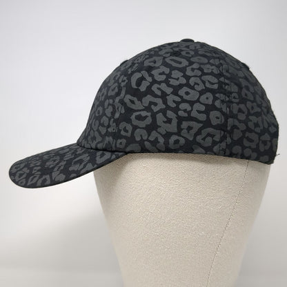 Gaiam Baseball Cap Black Gray One Size Leopard Print Athletic Fitness Yoga Hat