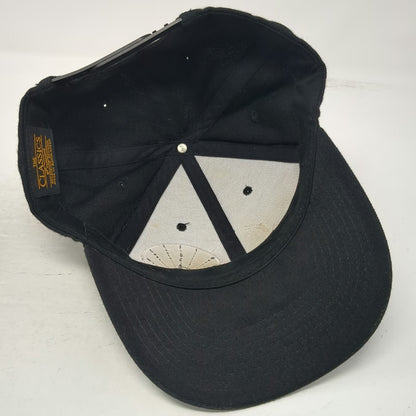 Yupoong Snapback Hat Black One Size Kerry Hill Winery Logo Patch Wool Blend