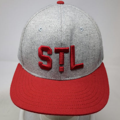 American Needle MLB St. Louis Cardinals Snapback Hat Gray Red One Size STL Cap