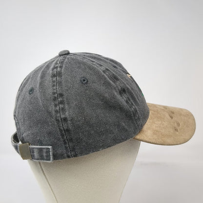 Gray Baseball Cap One Size Suede Bill Bear Tracks Pagosa Springs Colorado Hat