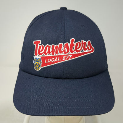 Unionwear Teamsters Local 877 Strapback Baseball Cap Blue One Size USA Hat