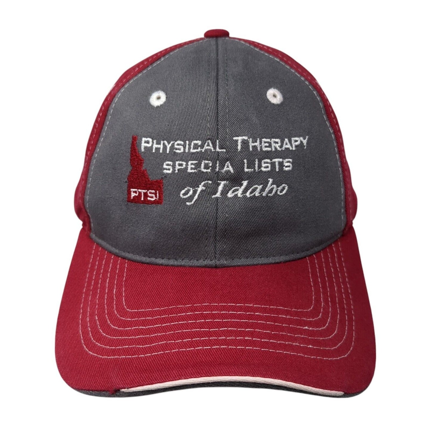 Physical Therapy Special List of Idaho Strapback Hat Red OS Adjustable Sportsman
