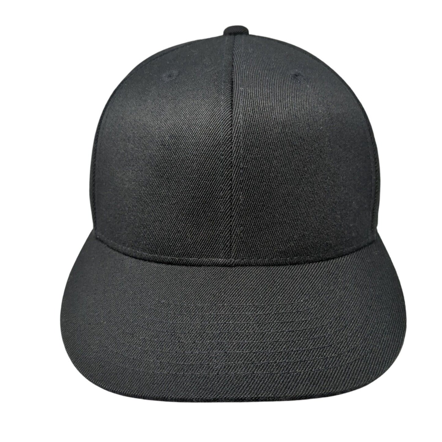 Idaho 2015 Fitted Hat Black 7 1/4-7 5/8 Embroidered Vented Holes 6 Panel Blank