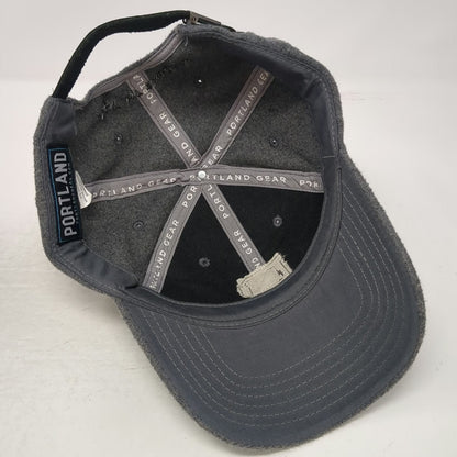 Portland Gear Baseball Cap Gray OSFM Strapback P City of Bridges Wool Blend Hat